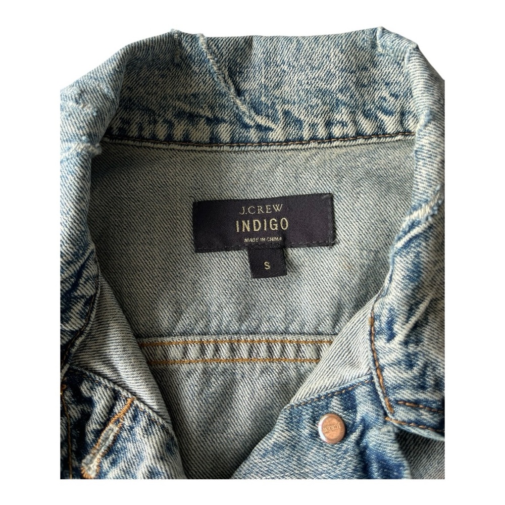 J.Crew Faded Denim Jean Jacket, Women’s Small - Picture 4 of 6